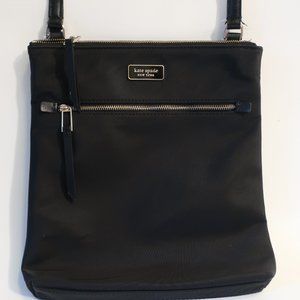 Womens Kate Spade Black Nylon Crossbody Bag *